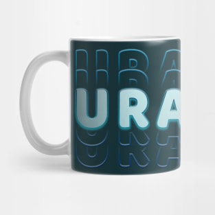 Typograph Planet Uranus: the Ice Giant Mug